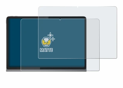Abbildung des Geräts Lenovo Tab Plus mit einer Vielzahl des Displayschutzes.