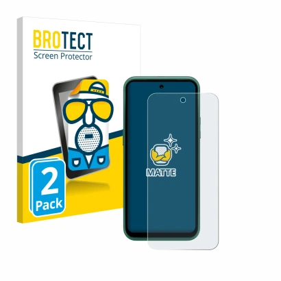 Vorderseite einer Produktverpackung mit dem Markenlogo BROTECT. Daneben ist das Gerät Nokia XR21 Limited Edition mit dem zugeh