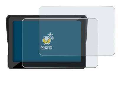 Abbildung des Geräts Carpuride W702B 7" mit einer Vielzahl des Displayschutzes.