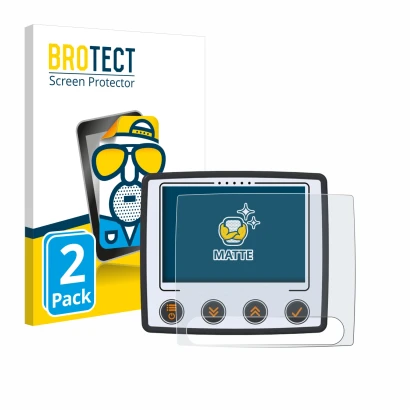 Vorderseite einer Produktverpackung mit dem Markenlogo BROTECT. Daneben ist das Gerät Skytraxx 5 Mini mit dem zugehörigen Disp