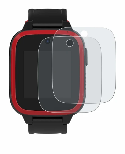 Abbildung des Geräts Xplora Let's Go mit einer Vielzahl des Displayschutzes.