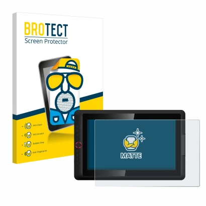 Vorderseite einer Produktverpackung mit dem Markenlogo BROTECT. Daneben ist das Gerät XP-Pen Artist 15.6 Pro V2 mit dem zugehö