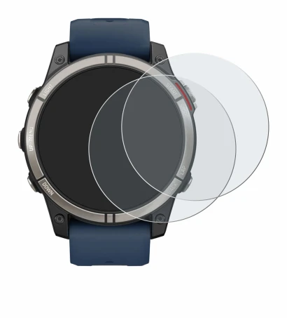 Abbildung des Geräts Garmin quatix 7 Pro mit einer Vielzahl des Displayschutzes.