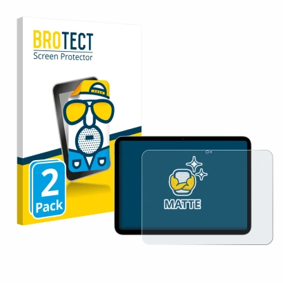Vorderseite einer Produktverpackung mit dem Markenlogo BROTECT. Daneben ist das Gerät Apple iPad A16 11" WiFi 2025 (11. Gen.) 