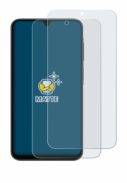 Abbildung des Geräts Samsung Galaxy A26 5G mit einer Vielzahl des Displayschutzes.