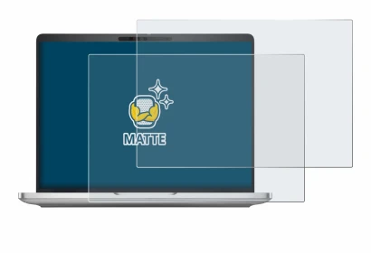 Abbildung des Geräts Dell Pro 13 Plus Laptop mit einer Vielzahl des Displayschutzes.