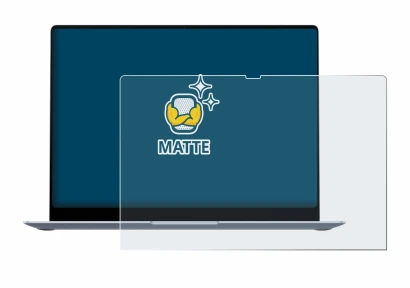 Abbildung des Geräts Samsung Galaxy Book4 15.6" mit einer Vielzahl des Displayschutzes.