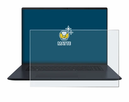 Abbildung des Geräts ASUS Vivobook 18 M1807 mit einer Vielzahl des Displayschutzes.