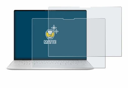 Abbildung des Geräts Dell XPS 13 9350 2024 mit einer Vielzahl des Displayschutzes.