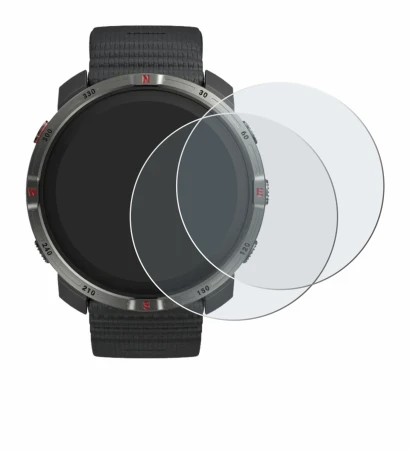 Abbildung des Geräts Polar Grit X2 mit einer Vielzahl des Displayschutzes.