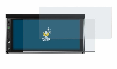 Abbildung des Geräts Hikity Carplay 6.86" mit einer Vielzahl des Displayschutzes.