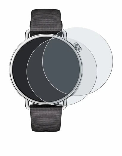 Abbildung des Geräts Xiaomi Watch S4 (41 mm) mit einer Vielzahl des Displayschutzes.