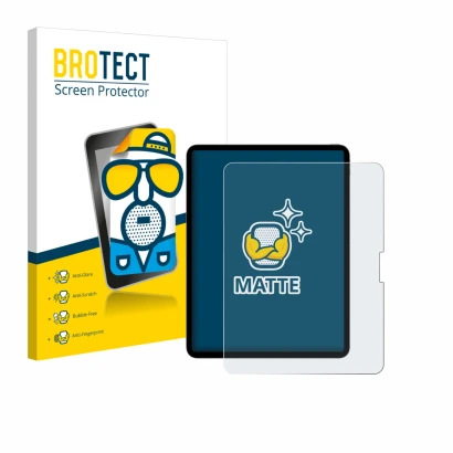 Vorderseite einer Produktverpackung mit dem Markenlogo BROTECT. Daneben ist das Gerät Apple iPad Pro 13" M5 2025 mit dem zugeh