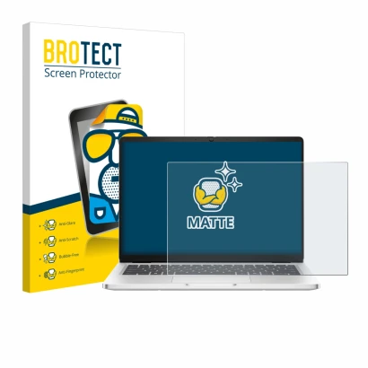 Vorderseite einer Produktverpackung mit dem Markenlogo BROTECT. Daneben ist das Gerät Dell Pro 14 Premium PA14250 Non-Touch mi