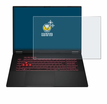 Abbildung des Geräts ASUS TUF Gaming A18 2025 mit einer Vielzahl des Displayschutzes.