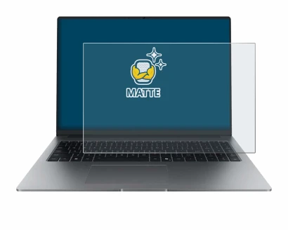 Abbildung des Geräts Honor MagicBook X16 Plus 2025 mit einer Vielzahl des Displayschutzes.