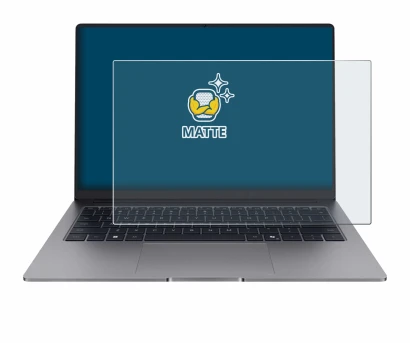 Abbildung des Geräts Honor MagicBook X14 Plus 2025 mit einer Vielzahl des Displayschutzes.