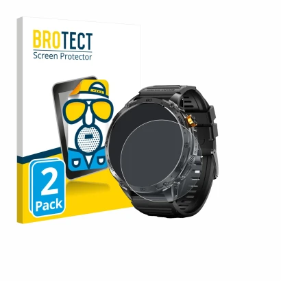 Vorderseite einer Produktverpackung mit dem Markenlogo BROTECT. Daneben ist das Gerät Stahlgear Zeus 2.0 1.75" mit dem zugehör