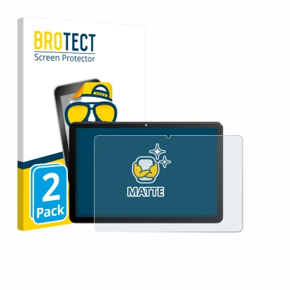 Vorderseite einer Produktverpackung mit dem Markenlogo BROTECT. Daneben ist das Gerät Rebecco Z50 10.1