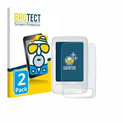 Vorderseite einer Produktverpackung mit dem Markenlogo BROTECT. Daneben ist das Gerät Giant Axact 14W mit dem zugehörigen Disp