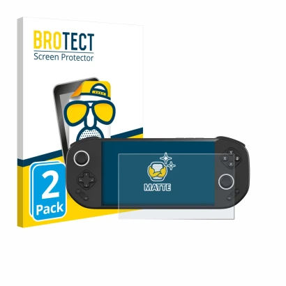 Vorderseite einer Produktverpackung mit dem Markenlogo BROTECT. Daneben ist das Gerät MANGMI Pocket Max mit dem zugehörigen Di