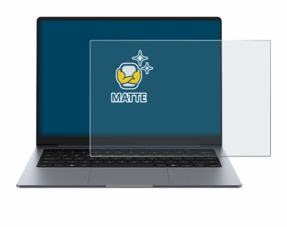 Abbildung des Geräts Samsung Galaxy Book6 14" mit einer Vielzahl des Displayschutzes.