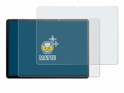 Abbildung des Geräts TCL Tab A1 Plus mit einer Vielzahl des Displayschutzes.