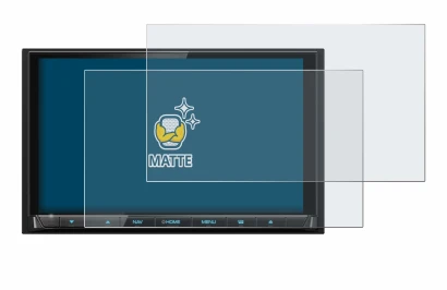 Abbildung des Geräts Kenwood DNX9190DABS mit einer Vielzahl des Displayschutzes.