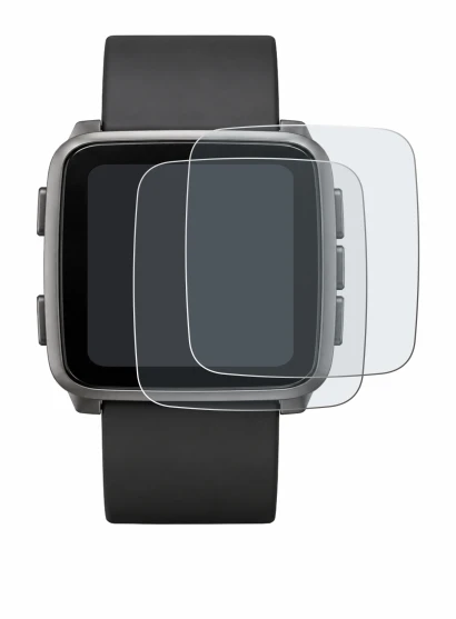 Abbildung des Geräts Pebble Time 2 2026 mit einer Vielzahl des Displayschutzes.