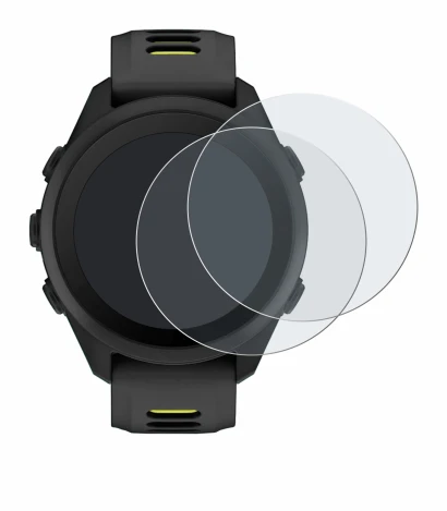 Abbildung des Geräts Garmin Forerunner 170 mit einer Vielzahl des Displayschutzes.