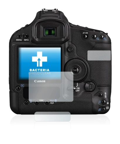 Abbildung des Geräts Canon EOS 1D Mark III mit einer Vielzahl des Displayschutzes.
