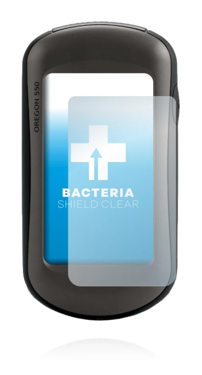 Abbildung des Geräts Garmin Oregon 550 mit einer Vielzahl des Displayschutzes.