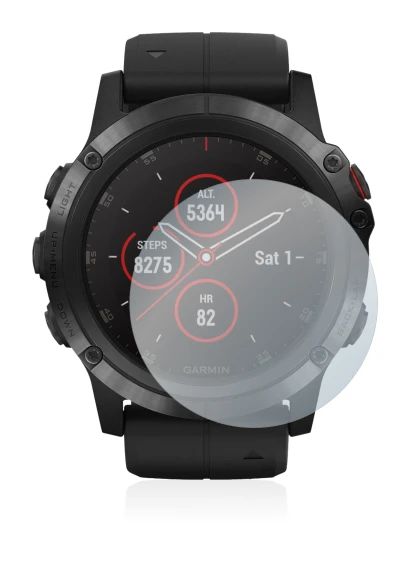 Abbildung des Geräts Suunto Ambit3 Peak Black mit einer Vielzahl des Displayschutzes.