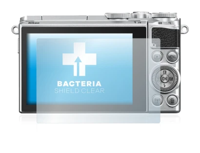 Abbildung des Geräts Nikon 1 J5 mit einer Vielzahl des Displayschutzes.