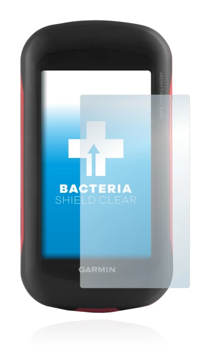 Abbildung des Geräts Garmin Montana 680 mit einer Vielzahl des Displayschutzes.