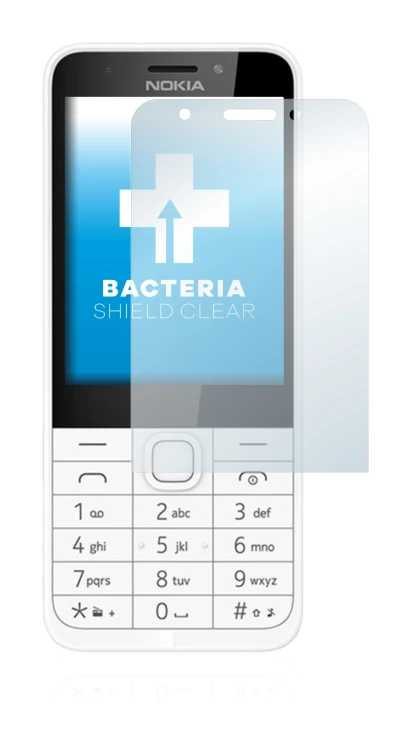 Abbildung des Geräts Nokia 230 mit einer Vielzahl des Displayschutzes.