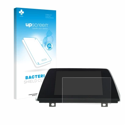 Vorderseite einer Produktverpackung mit dem Markenlogo upscreen. Daneben ist das Gerät BMW Professional 6.5" mit dem zugehörig