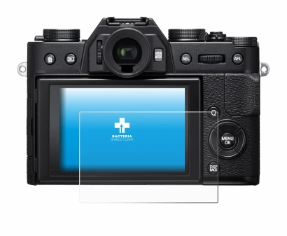 Abbildung des Geräts Fujifilm X-T20 mit einer Vielzahl des Displayschutzes.