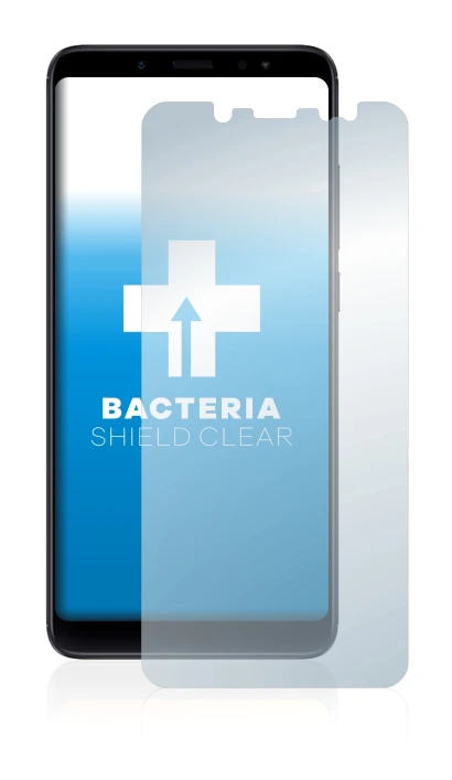 Abbildung des Geräts Xiaomi Redmi Note 5 mit einer Vielzahl des Displayschutzes.