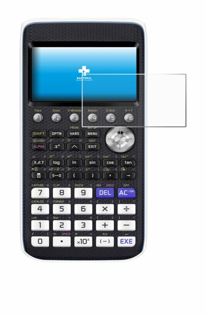 Abbildung des Geräts Casio FX-CG50 mit einer Vielzahl des Displayschutzes.