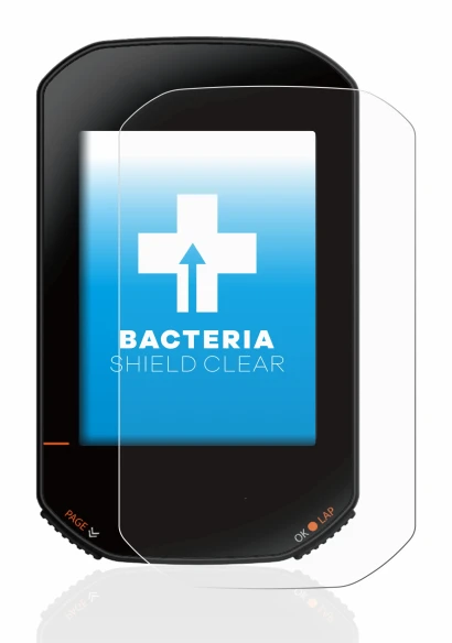 Abbildung des Geräts Bryton Rider 420 mit einer Vielzahl des Displayschutzes.