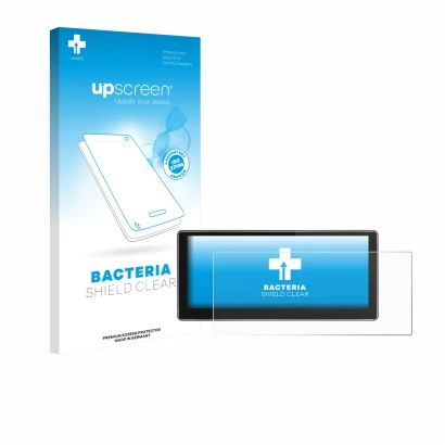 Vorderseite einer Produktverpackung mit dem Markenlogo upscreen. Daneben ist das Gerät Joying 4G Car Radio 10.25" mit dem zuge