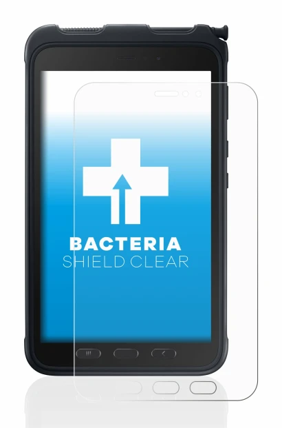 Abbildung des Geräts Samsung Galaxy Tab Active 3 mit einer Vielzahl des Displayschutzes.