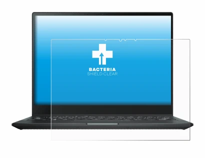 Abbildung des Geräts ASUS Rog Flow X13 2022 mit einer Vielzahl des Displayschutzes.