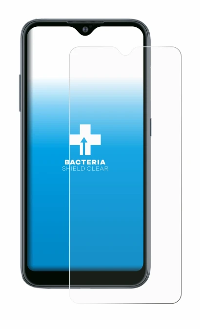 Abbildung des Geräts Samsung Galaxy A02 mit einer Vielzahl des Displayschutzes.