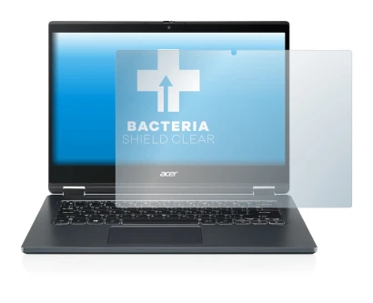 Abbildung des Geräts Acer TravelMate Spin P4 14" 16:9 mit einer Vielzahl des Displayschutzes.