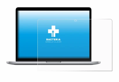 Abbildung des Geräts Apple MacBook Pro 13" M1 2020 mit einer Vielzahl des Displayschutzes.