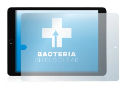 Abbildung des Geräts Apple iPad 10.2" 2021 (im Querformat, 9. Gen.) mit einer Vielzahl des Displayschutzes.