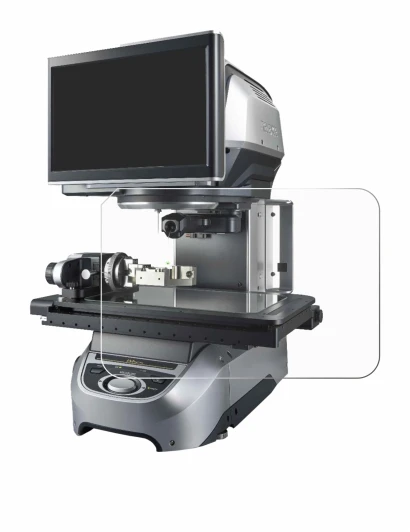 Abbildung des Geräts Keyence IM-8030 Glasplatte mit einer Vielzahl des Displayschutzes.