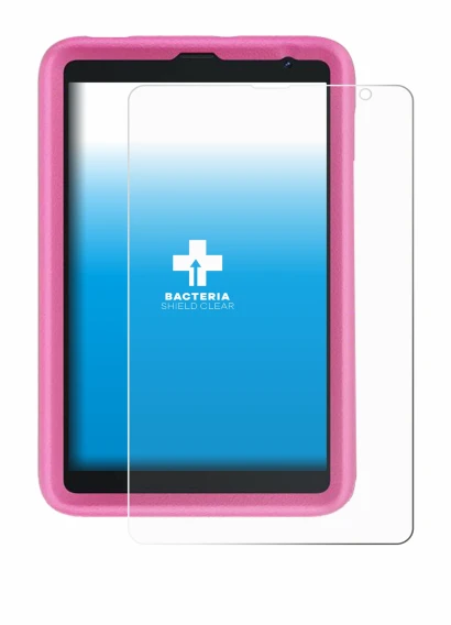 Abbildung des Geräts Blackview Tab 6 Kids mit einer Vielzahl des Displayschutzes.